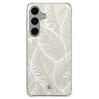 Samsung Galaxy S24 Plus shockproof hoesje - Palmy leaves beige - thumbnail