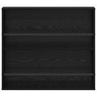 Tijdschrift Rek 2 pcs Zwart Eiken 80 x 12 x 70 cm Bewerkt hout - thumbnail