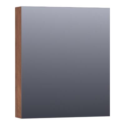Brauer Impress Spiegelkast 60 cm - zonder Verlichting - Met 1 Rechtsdraaiende Dubbelzijdige Spiegeldeur - Forest Cacao