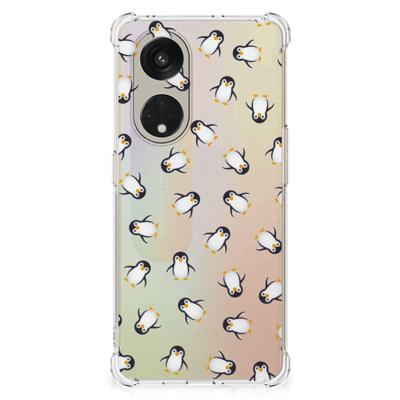 Doorzichtige Silicone Hoesje voor OPPO Reno8 T 5G Pinguïn Doorzichtige Silicone Hoesje voor OPPO Reno8 T 5G Pinguïn