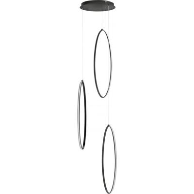 Highlight Zwarte hanglampOlympia Oval design - H5802.01