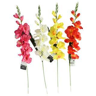 Kunstbloem gladiool 79 cm 4 assorti | 24 stuks