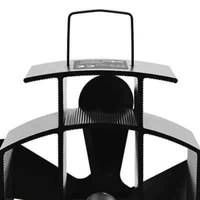 VidaXL Kachelventilator met 5 vinnen zwart