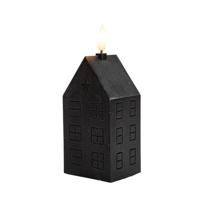 Anna&apos;s Collection LED kaars 3d flame huis 5x6x15cm zwart 1 stuks - thumbnail