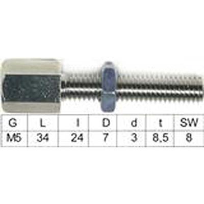 Fix-Nippel Stelschroef adjusting screw unclosed fix #4350 pk.a 20 pcs