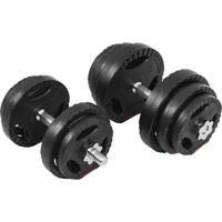 Dumbellset 20 kg + 2 x 5 kg Gripper Kunststof - 30 mm - thumbnail