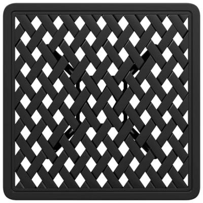 Tuintafel 53x53x53 cm gietaluminium zwart