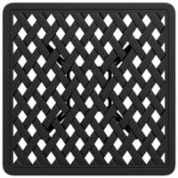 Tuintafel 53x53x53 cm gietaluminium zwart - thumbnail