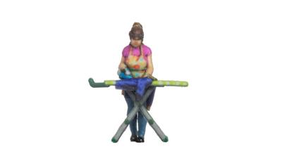 NOCH 10425 H0 Strijkende vrouw figuren Geverfd, Staand