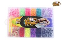 Loom Bands set met 1440 bandjes ass kleur 20x13.8x4 cm - thumbnail