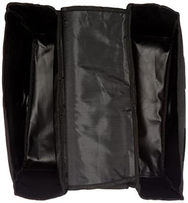 Dresco dubbele fietstas Basic Shopper 26 liter nylon donkergrijs