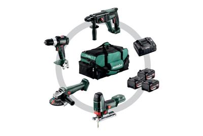 Metabo Combo set 4.3 | Accu-machines set | 18V | SB 18 LT BL | W 18 L 9-125 QUICK | KH 18 LTX 24 | STA 18 LTX 100 | in gereedschapstas 685214000 Metabo Combo set 4.3 | Accu-machines set | 18V | SB 18 LT BL | W 18 L 9-125 QUICK | KH 18 LTX 24 | STA 18 LTX 100 | in gereedschapstas 685214000