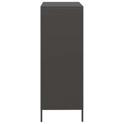 Hoge kast 39x35x103,5 cm staal zwart