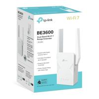 TP-Link WiFi 7 RE225BE Dual-band WLAN-repeater BE3600Mbps, 1 gigabit-poort, krachtig voor thuis, compatibel met alle internetboxen, 2 externe antennes, 160 MHz, MLO, 4K-QAM, Multi-Rus - thumbnail