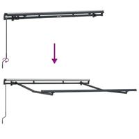 VidaXL Zijde frame antraciet 2,5 x 2 m metaal - thumbnail