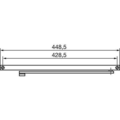 Glijarm tbv TS 3000 V / TS 5000 - RAL9016 wit
