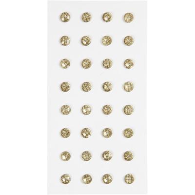 Creativ Company Strasstenen, d 8 mm, goud, 32 stuk/ 1 doos