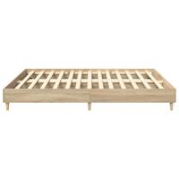 Bedframe zonder matras 200x200cm spaanplaat sonoma eikenkleurig - thumbnail