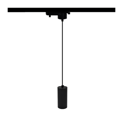 LED Rail Hanglamp met GU10 fitting - Zwart - 1-fase