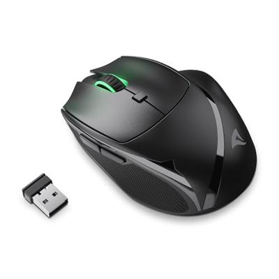 Sharkoon officepal m25w muis (zwart, 400 - 4000 dpi, rgb, 2,4 ghz / usb)