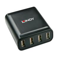 Lindy hub & concentrator USB 2.0 Zwart - thumbnail