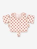 Zwemvest met KONGES SLOJD hart ruches rood - thumbnail