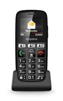 emporia emporiaHAPPY E30 2G Bar Telefoon voor Ouderen, groot 1,8 inch kleurenscherm, grote goed gespreide knoppen, SOS-noodknop, oplaadhouder inbegrepen - (officiële Britse en Ierland-versie) - zwart - thumbnail
