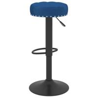 Barkrukken 2 st fluweel blauw - thumbnail