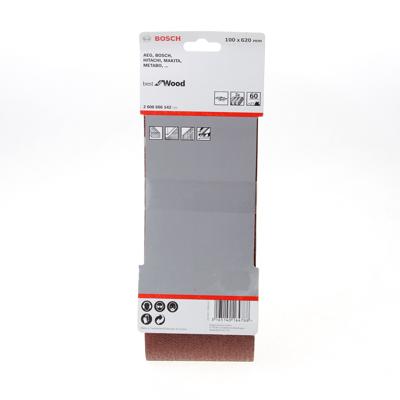 Bosch Accessoires 3 Banden 100x620 X440, Best for Wood+Paint , K60 - 2608606142 Bosch Accessoires 3 Banden 100x620 X440, Best for Wood+Paint , K60 - 2608606142