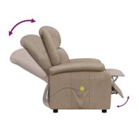 Massagestoel kunstleer cappuccinokleurig - thumbnail