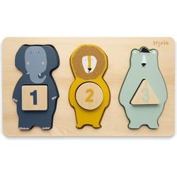 Trixie houten telpuzzel dieren, 6st. Trixie houten telpuzzel dieren, 6st.