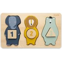 Trixie houten telpuzzel dieren, 6st. - thumbnail