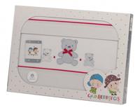 Gamberritos laken set grijs beren 3-delig klein - thumbnail