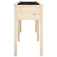 VidaXL Plantenbak met voering 161x45x76 cm massief vurenhout - thumbnail