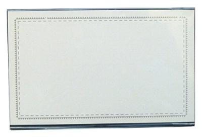 Naambordje formaat 58 x 90 mm met clip naald combinatie - 50 stuks