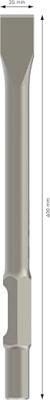 Bosch Accessoires Platte beitel | 30 mm | zeskantopname - 2608690112 - thumbnail
