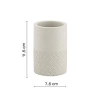 Tandenborstelhouder Sapho Afrodite Vrijstaand 11.5x7.6 cm Beton Beige - thumbnail