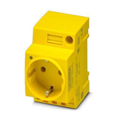 Phoenix Contact EO-CF/PT/LED/YE Contactdoos Geel 250 V/AC (l x b x h) 60 x 45 x 75 mm 5 stuk(s)