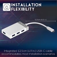 TrendNet TUC-H4E USB-combi-hub 4 poorten Grijs - thumbnail