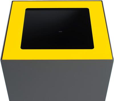 V-Part top voor modulaire afvalbak 85 l en 90 l, geel