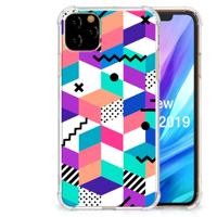 Apple iPhone 11 Pro Max Shockproof Case Blokken Kleurrijk - thumbnail