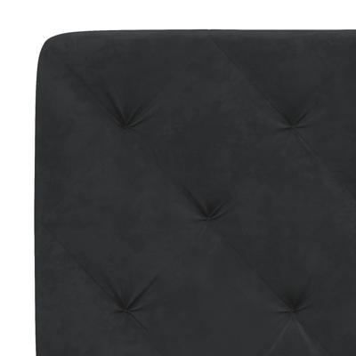 Bed met matras fluweel zwart 120x200 cm - thumbnail