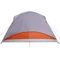 VidaXL Autotent 4-persoons waterdicht grijs en oranje - thumbnail
