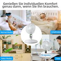 Be Cool Staande ventilator 55 W LED-display, Oscillerend, Met afstandsbediening - thumbnail