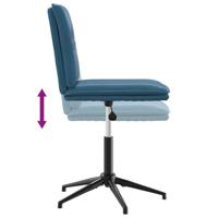Eetkamerstoelen 4 st fluweel blauw - thumbnail