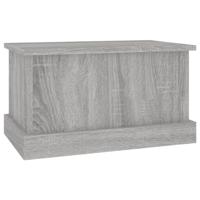 Opbergbox 50x30x28 cm bewerkt hout grijs sonoma eikenkleurig - thumbnail