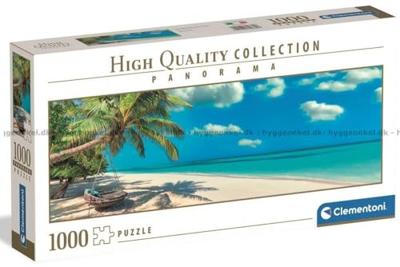 Clementoni panoramapuzzel schommelen bij de oceaan, 1000st. Clementoni panoramapuzzel schommelen bij de oceaan, 1000st.