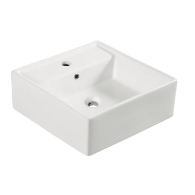 Wiesbaden Larx waskom vierkant 41 x 41 x 15 cm keramiek glans wit 32.3401