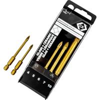 C.K T3059 Glasboorset 5-delig 4 mm, 5 mm, 6 mm, 7 mm, 10 mm 1 set(s) - thumbnail