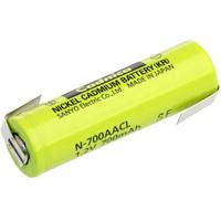 Panasonic AA ZLF Speciale oplaadbare batterij AA (penlite) Z-soldeerlip NiCd 1.2 V 700 mAh - thumbnail